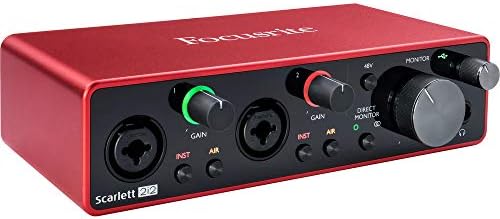 Focusrite Scarlett Solo 3rd Gen USB Audio Interface for Guitarists, Vocalists, Podcasters or Producers to record and playback studio quality sound