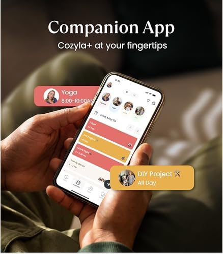 Cozyla Calendar Plus 2: 24" Smart Digital Calendar Wall Touch Screen &amp; No Subscription Family Dashboard, Electronic Display for Family System- Chore Chart, Meal Planner, Support App Store Wall Mount