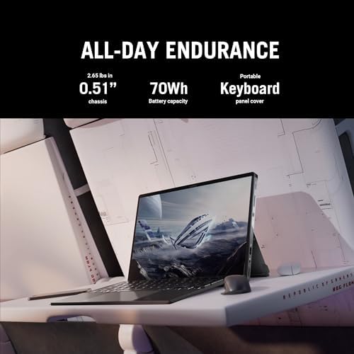 ASUS ROG Flow Z13 (2025) Gaming Laptop, 13” ROG Nebula 16:10 2.5K 180Hz/3ms, AMD Ryzen AI MAX+ 395, RDNA 3.5 Graphics, 128GB LPDDR5X 8000MHz, 1TB PCIe Gen 4 SSD, Wi-Fi 7, Win 11 Pro, GZ302EA-XS99