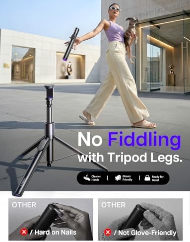 LISEN [0.01s-Open] Phone Tripod for iPhone, 67" Selfie Stick Tripod with Remote, Extendable Cell Phone Tripod Stand, Perfect for Travel Video Recording Live Stream Vlog for iPhone 17 Pro Max &amp; Android