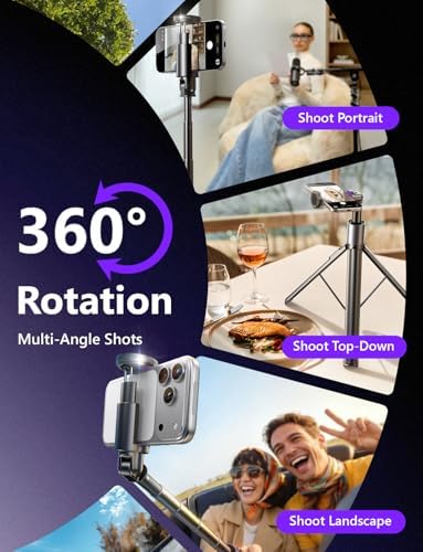 LISEN [0.01s-Open] Phone Tripod for iPhone, 67" Selfie Stick Tripod with Remote, Extendable Cell Phone Tripod Stand, Perfect for Travel Video Recording Live Stream Vlog for iPhone 17 Pro Max &amp; Android