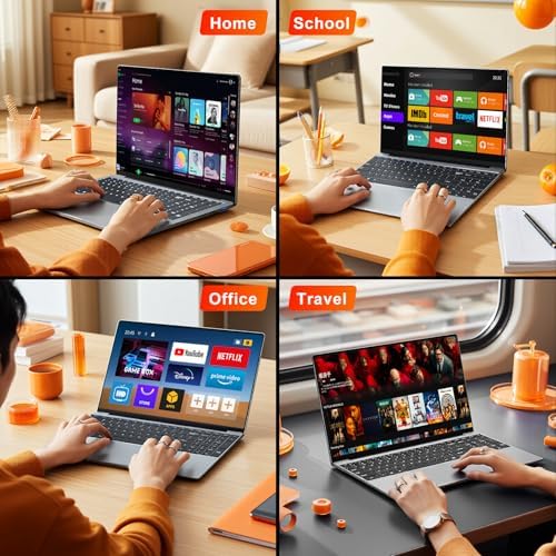 Laptop, 2026 Laptop Computer Core M3-6Y30 CPU, 8GB RAM 256GB SSD, Lap top with 180°Open, UHD Graphics, 15.6" IPS 1080P, WiFi 5, BT4.2, 5000mAh Battery, Win 11/Office Laptops for Student Work