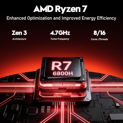 FUNYET 2026 Gaming Laptop, 15.6 Inch Laptop Computer Window 11 Pro, 32GB RAM 1TB SSD, AMD Ryzen 7 6800H(up to 4.7GHz), 2-Year Warranty, FHD 1920 * 1080, Backlit Keyboard for Gaming, Video Editing