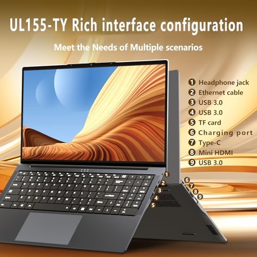 Gaming Laptop i5, 16 inch Laptops, Laptop Computer Up to 3.60GHZ,Traditional Laptops Computers for 16GB RAM 512GB SSD, Business Lap top Full HD 1920X1200 Display 180 Angle Opening WIFI 5 Lap top