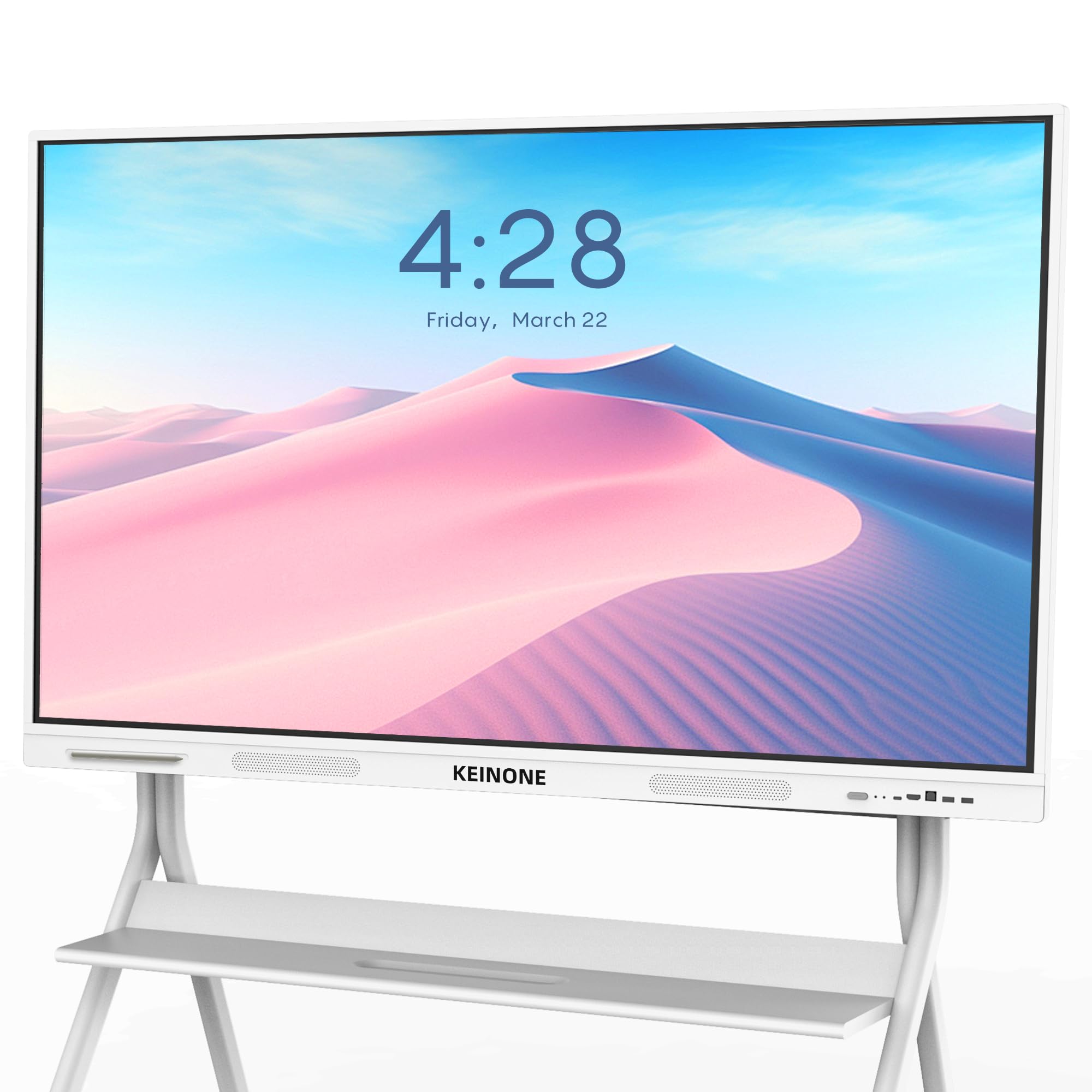 Interactive Smart Board for Classroom, 55” 8+128 GB Electronic Digital Whiteboard Built-in Android OS & Open App Ecosystem - 4K Touchscreen Smartboard for Home Office School Studio Display
