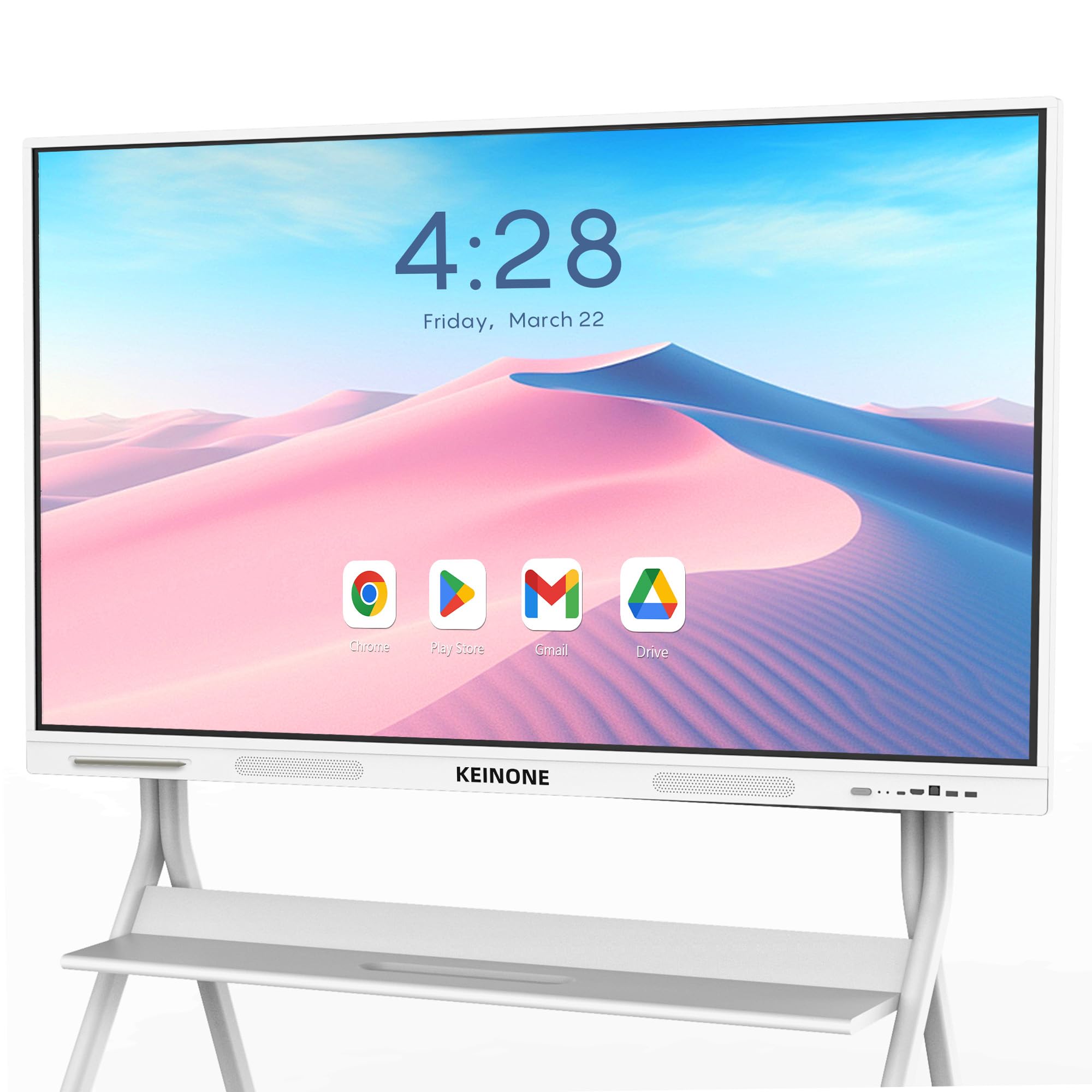Interactive Smart Board for Classroom, 55” 8+128 GB Electronic Digital Whiteboard Built-in Android OS & Open App Ecosystem - 4K Touchscreen Smartboard for Home Office School Studio Display